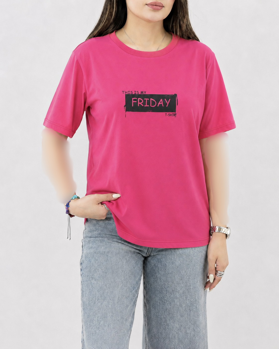 تیشرت پنبه چاپ Friday