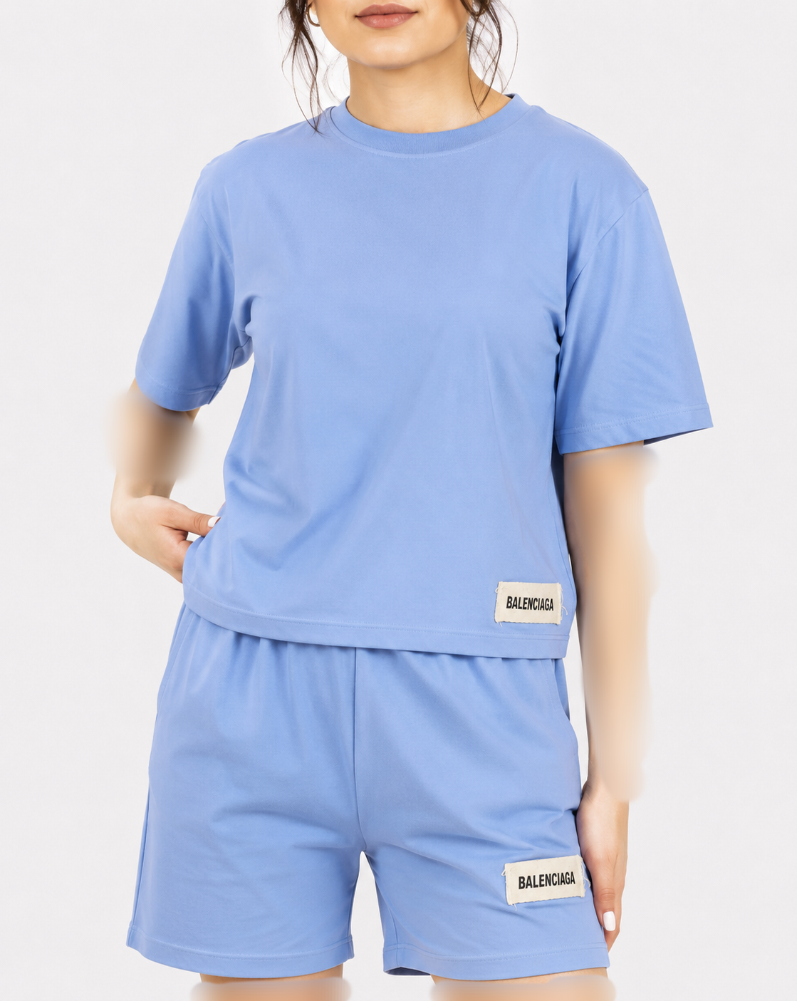 ست تیشرت شلوارک پنبه Balenciaga