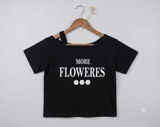 کراپ بند رومی چاپ Flowers