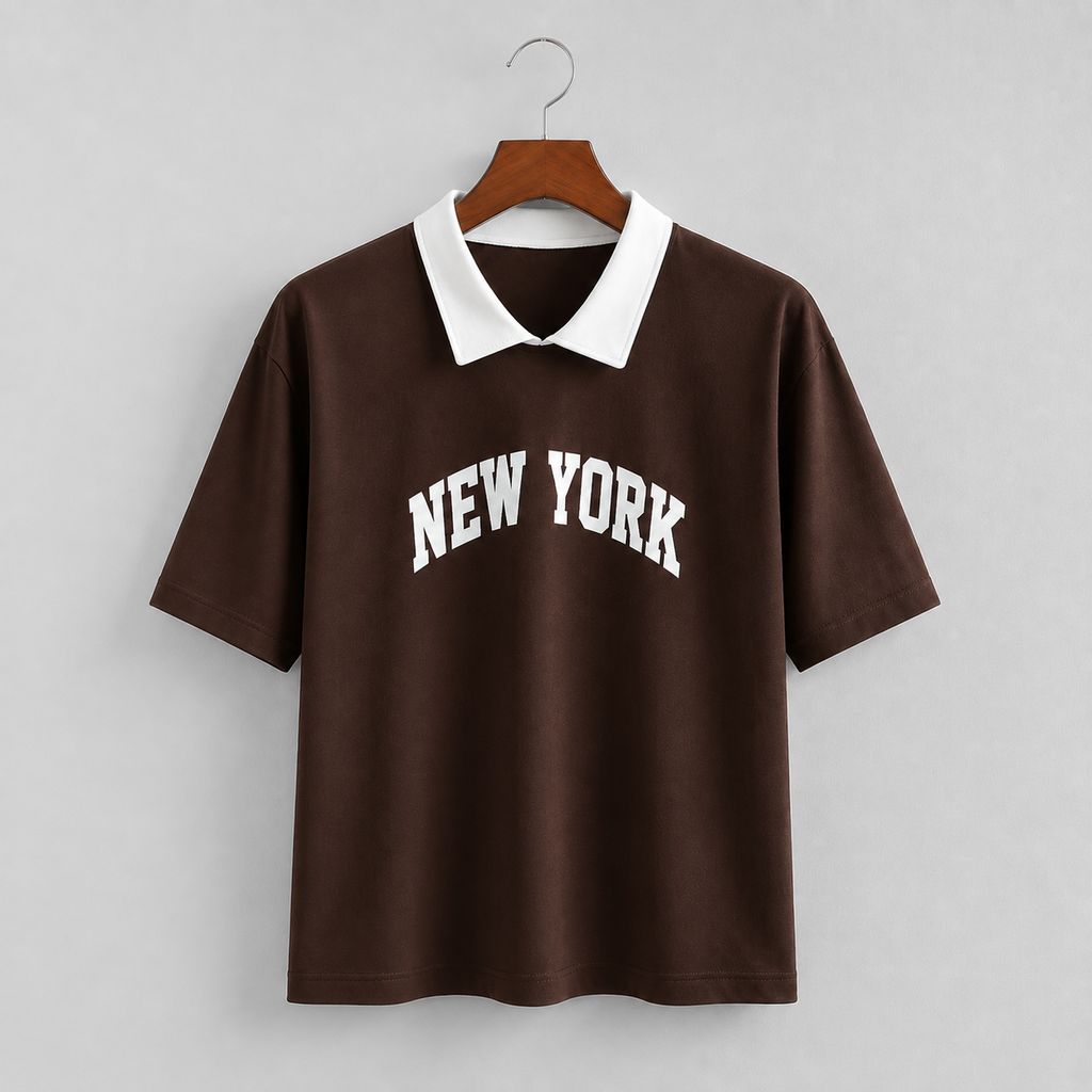 نمای 6 پولوشرت چاپ پفکی New York