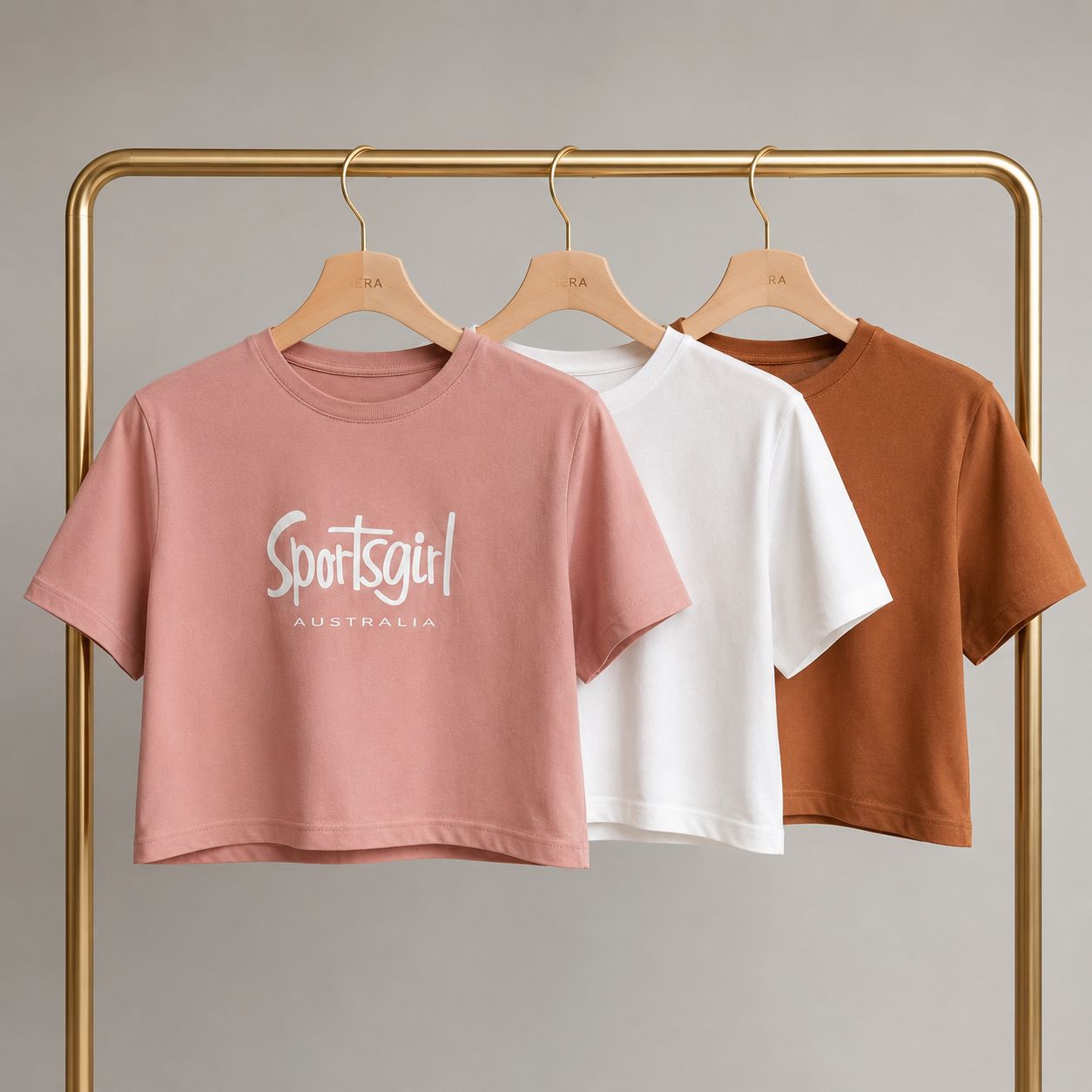 نمای 2 کراپ پنبه زنانه چاپ نوشته Sportsgirl