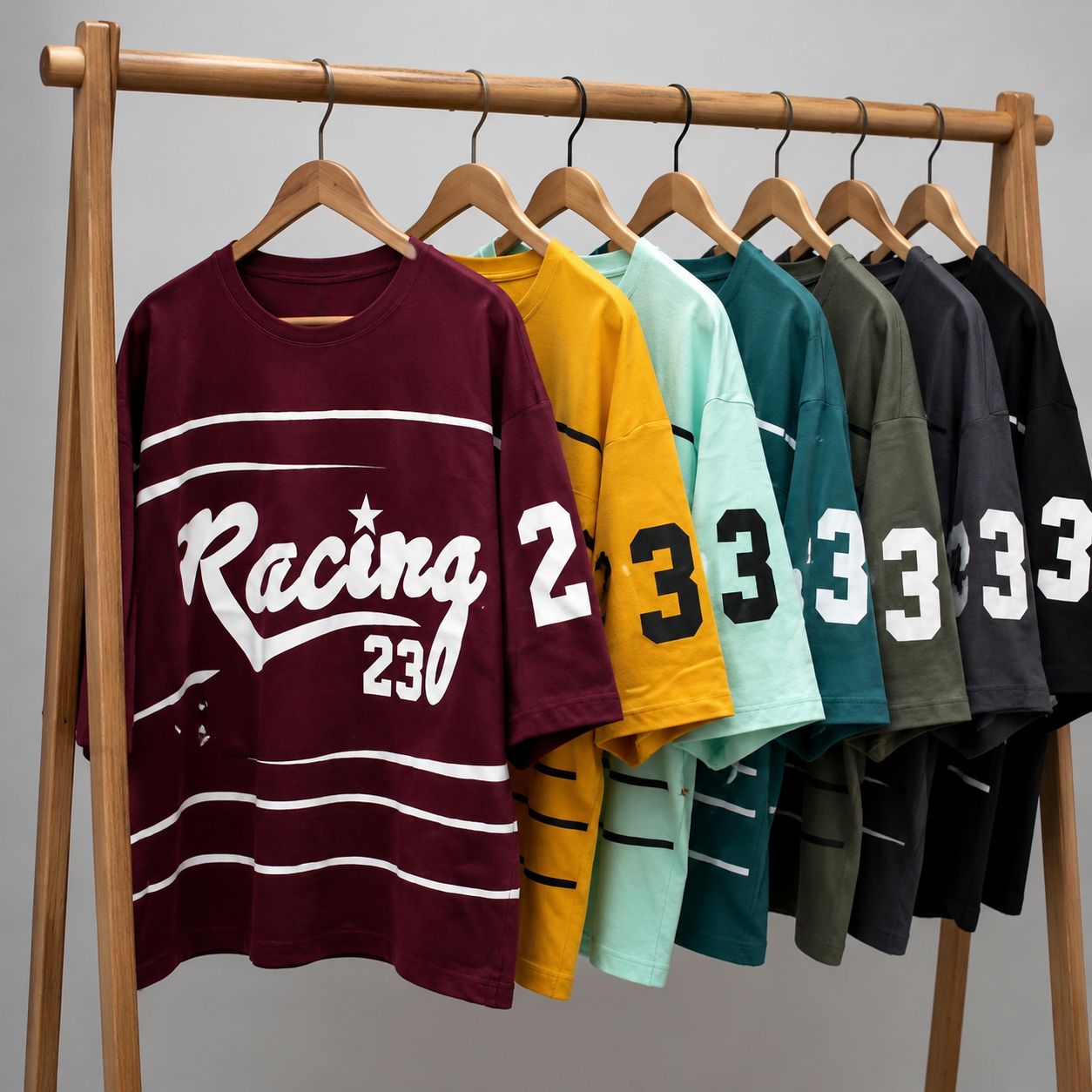 تیشرت باکسی‌ زنانه چاپ Racing