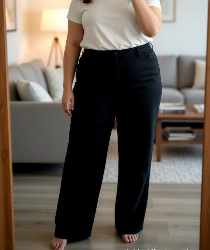 شلوار اسلپ بگ زنانه قواره بزرگ