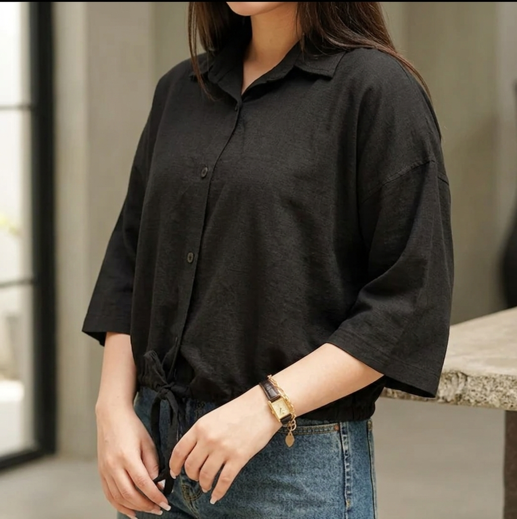 نمای 2 شومیز کراپ زنانه