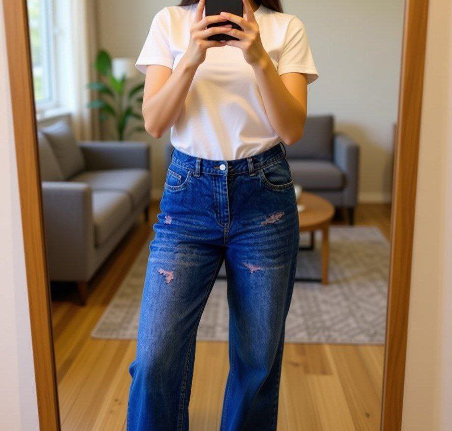 شلوار جین بگ زنانه