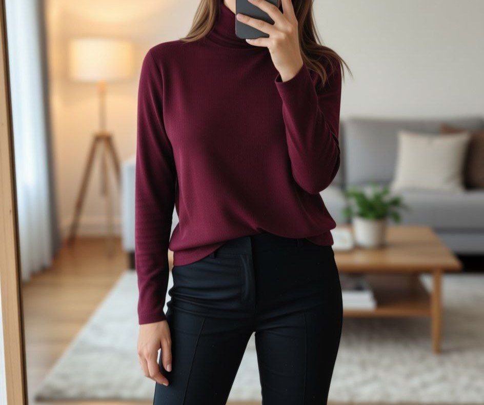 بلوز کبریتی زنانه یقه هفت سانت