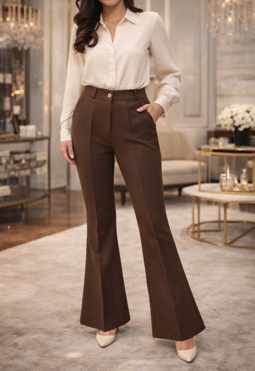 شلوار مازراتی دمپا بوتکات زنانه