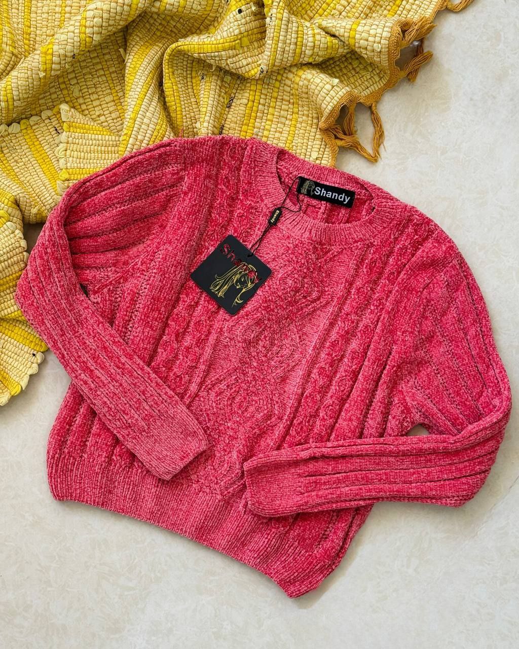 پلیور مخملی زنانه