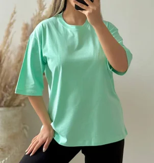 تیشرت باکسی بیسیک زنانه