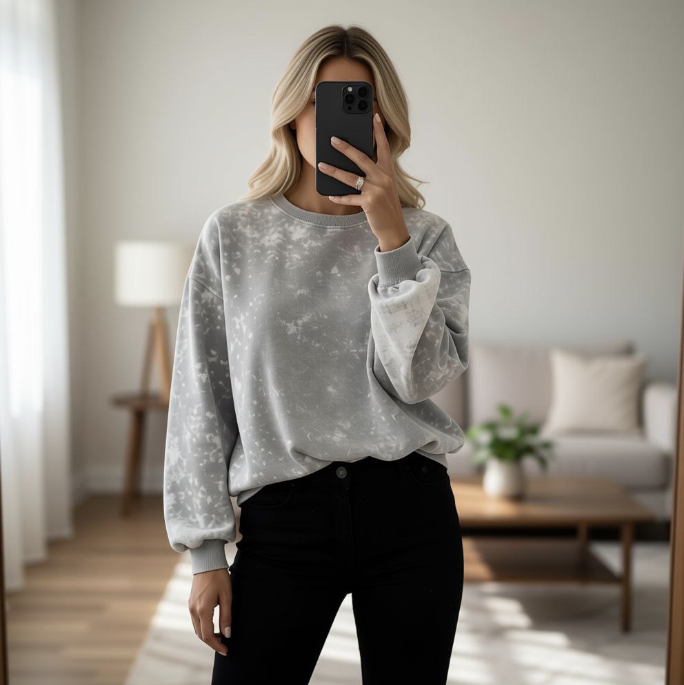 بلوز دورس باکسی سنگشور زنانه