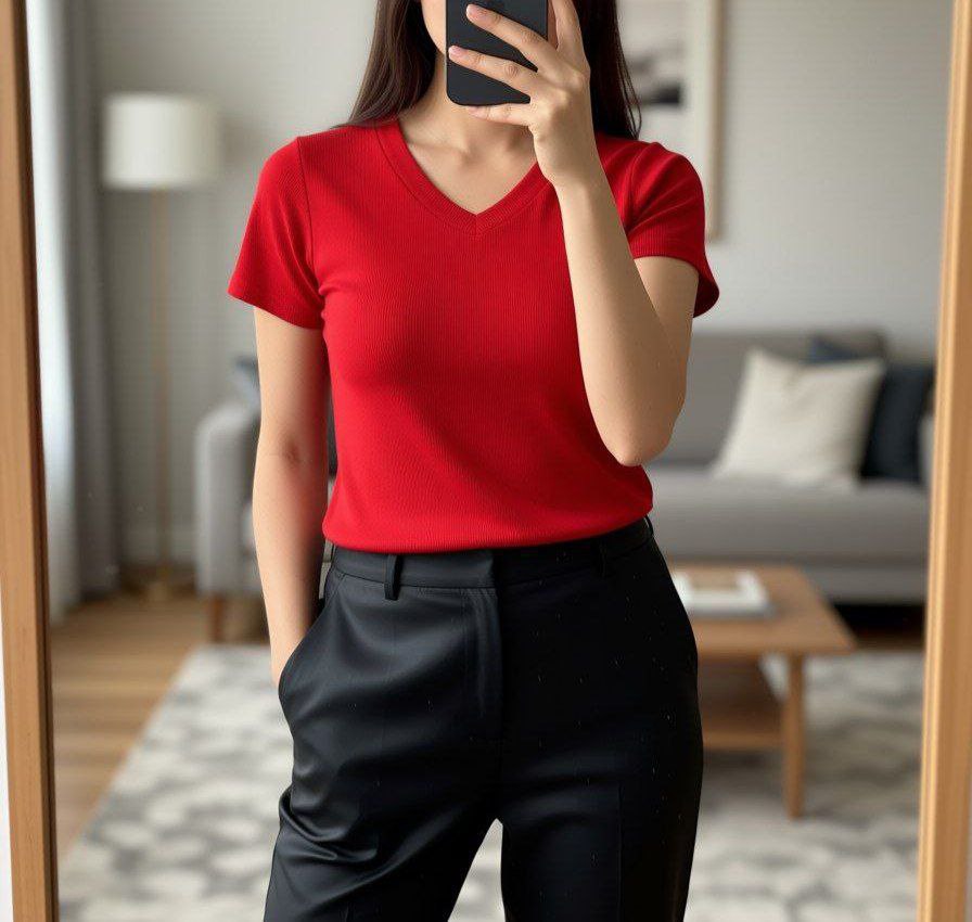 بلوز کبریتی یلدایی زنانه آستین کوتاه