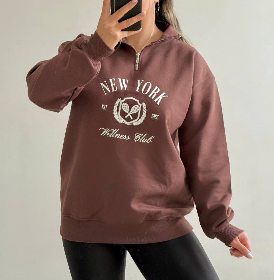 بلوز نیم زیپ زنانه